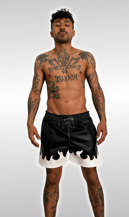 Black Flamas Shorts