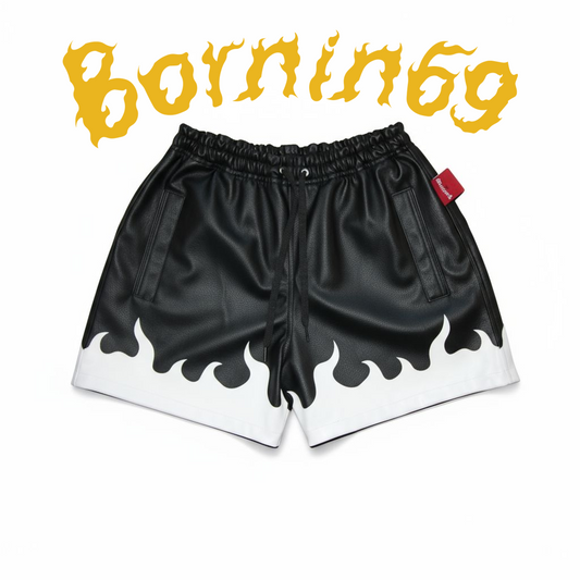 Black Flamas Shorts
