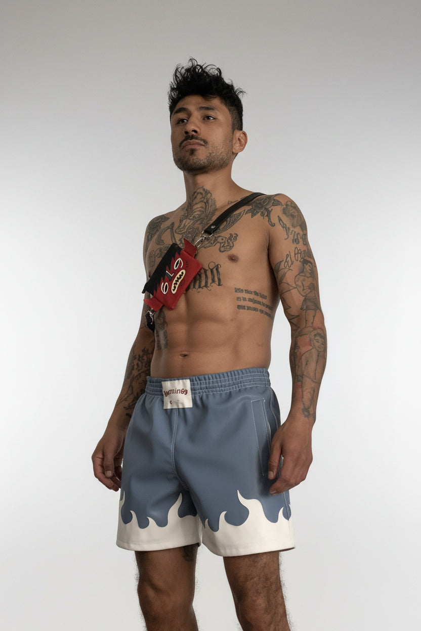Black Flamas Shorts