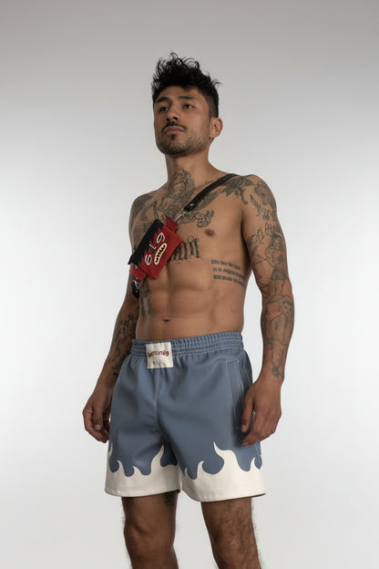 Black Flamas Shorts