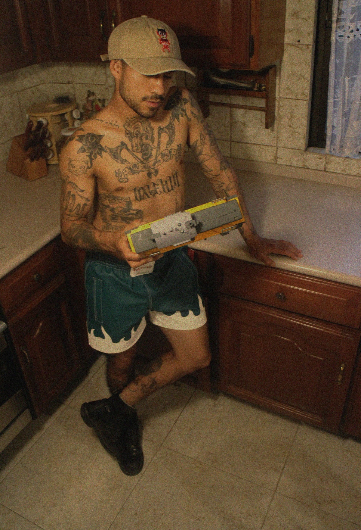 Black Flamas Shorts