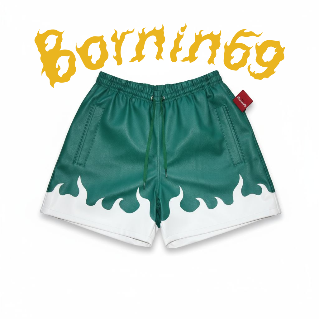 Black Flamas Shorts