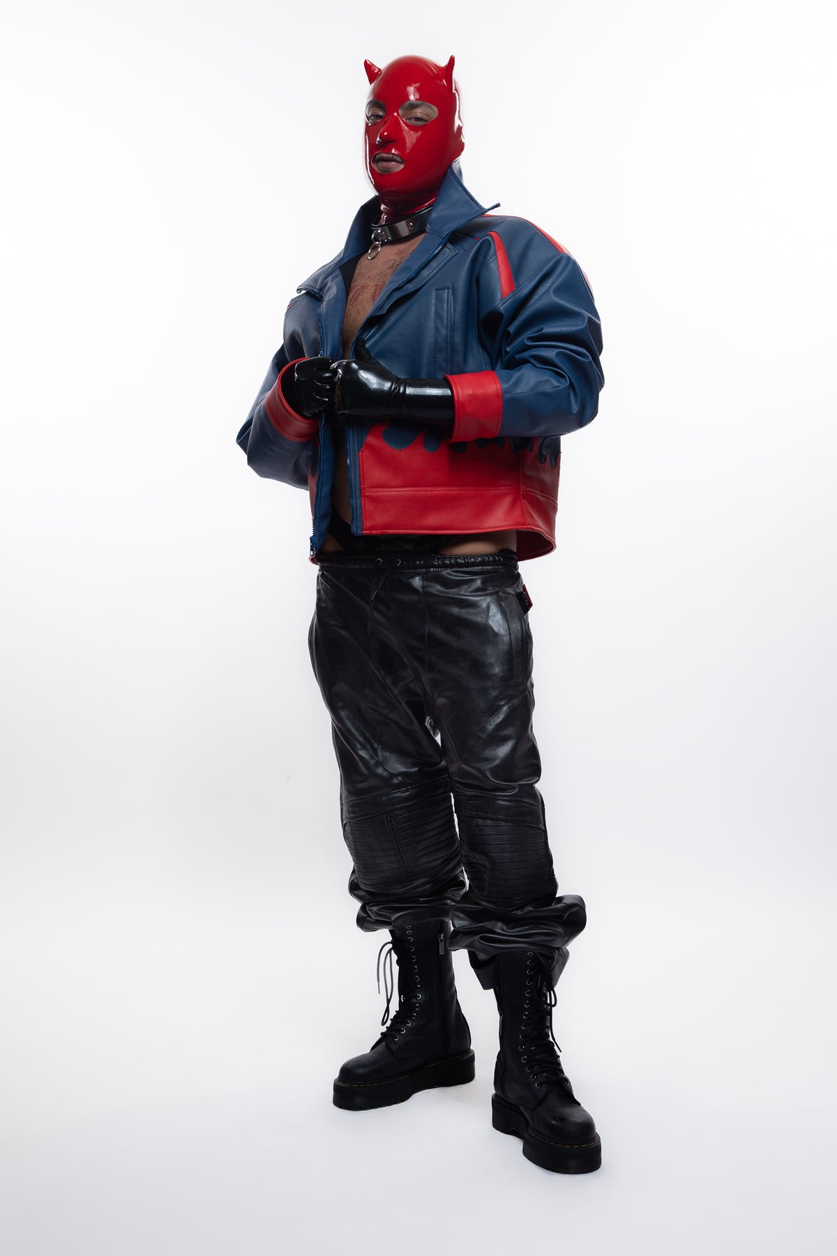 Blue Flame Bomber Jacket