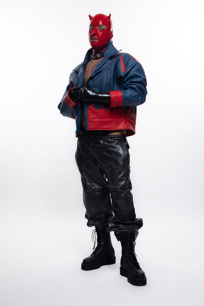 Blue Flame Bomber Jacket